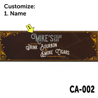 Custom Made Personalized Cigar Wall Art