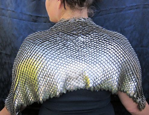 Custom Made Sheet Of Small Scale Stainless Scalemaille