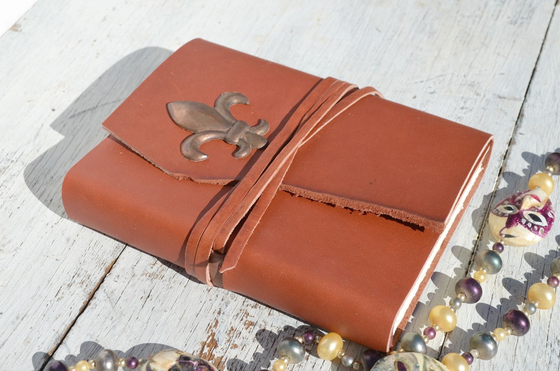 Hand Crafted Custom Hand Made, Leather Bound Journal by NewSouthBooks