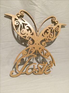 Custom Made Personalized Butterfly With Your Name And Your Favorite Color