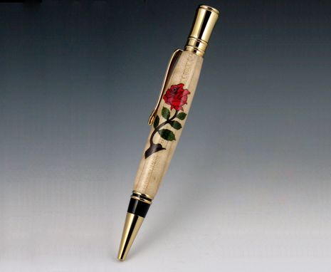 Custom Made Hand Crafted Inlay Wood Pens