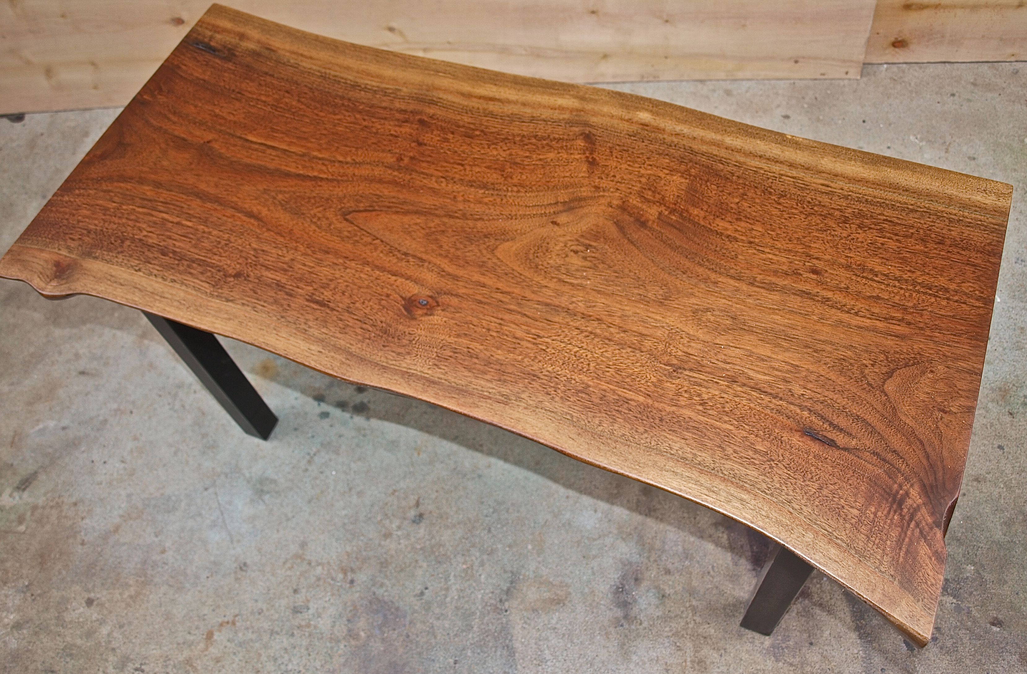 Buy Hand Crafted Live Edge Walnut Coffee Table, made to order from
