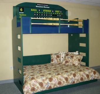 Custom Made Baseball Loft With Murphy Bed
