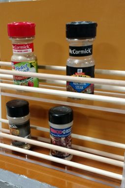 Custom Made Counter Top Acrylic Spice Rack