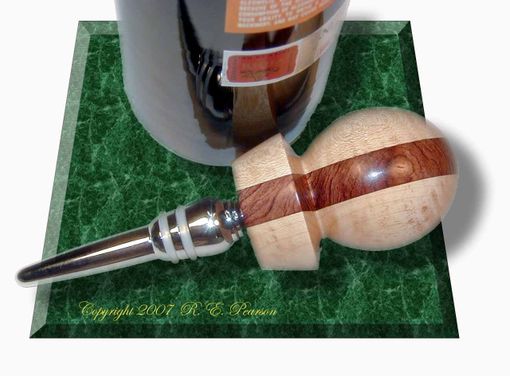 Custom Made Wine Bottle Stopper - Custom, Multi-Wood Designs