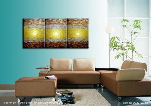 Custom Made Abstract Painting, Textured Metallic Art, Large Gold Paintings, Original Bronze Reflective Paintings