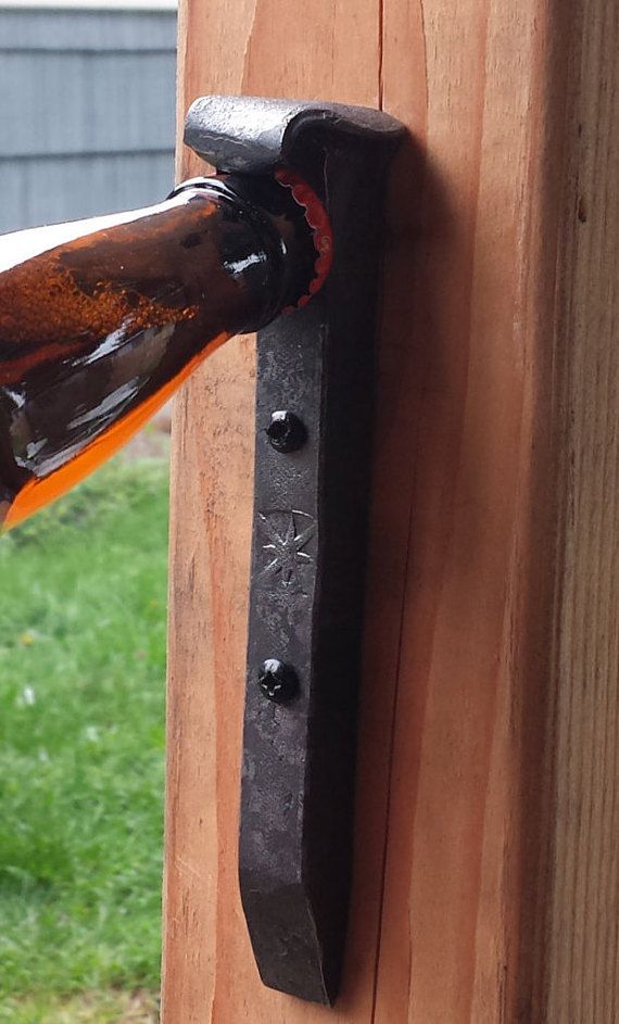 Buy Custom Made WallMounted Bottle Opener., made to order from
