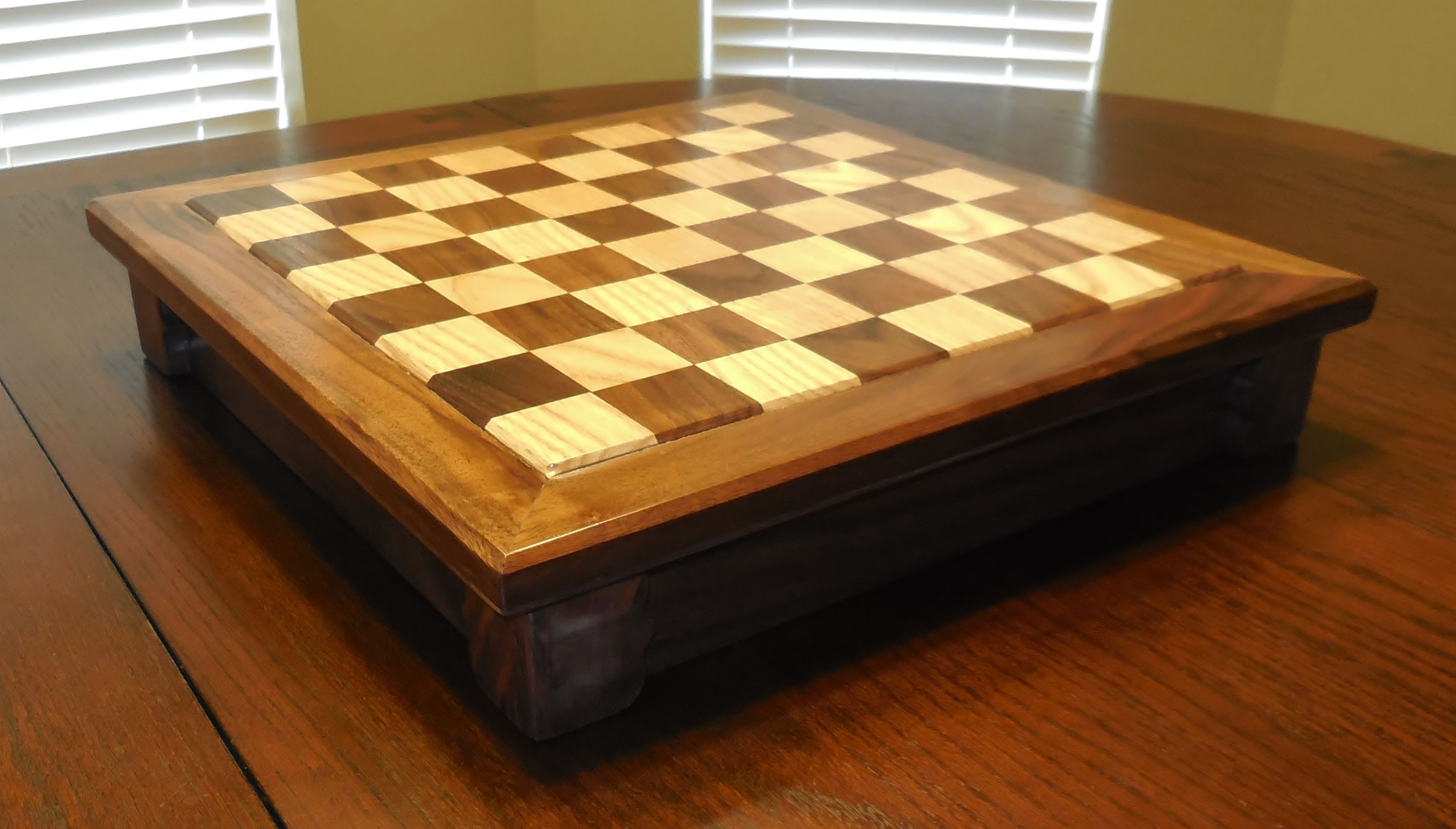 Red Agate Vinyl Printed Chess Board - 2 Squares