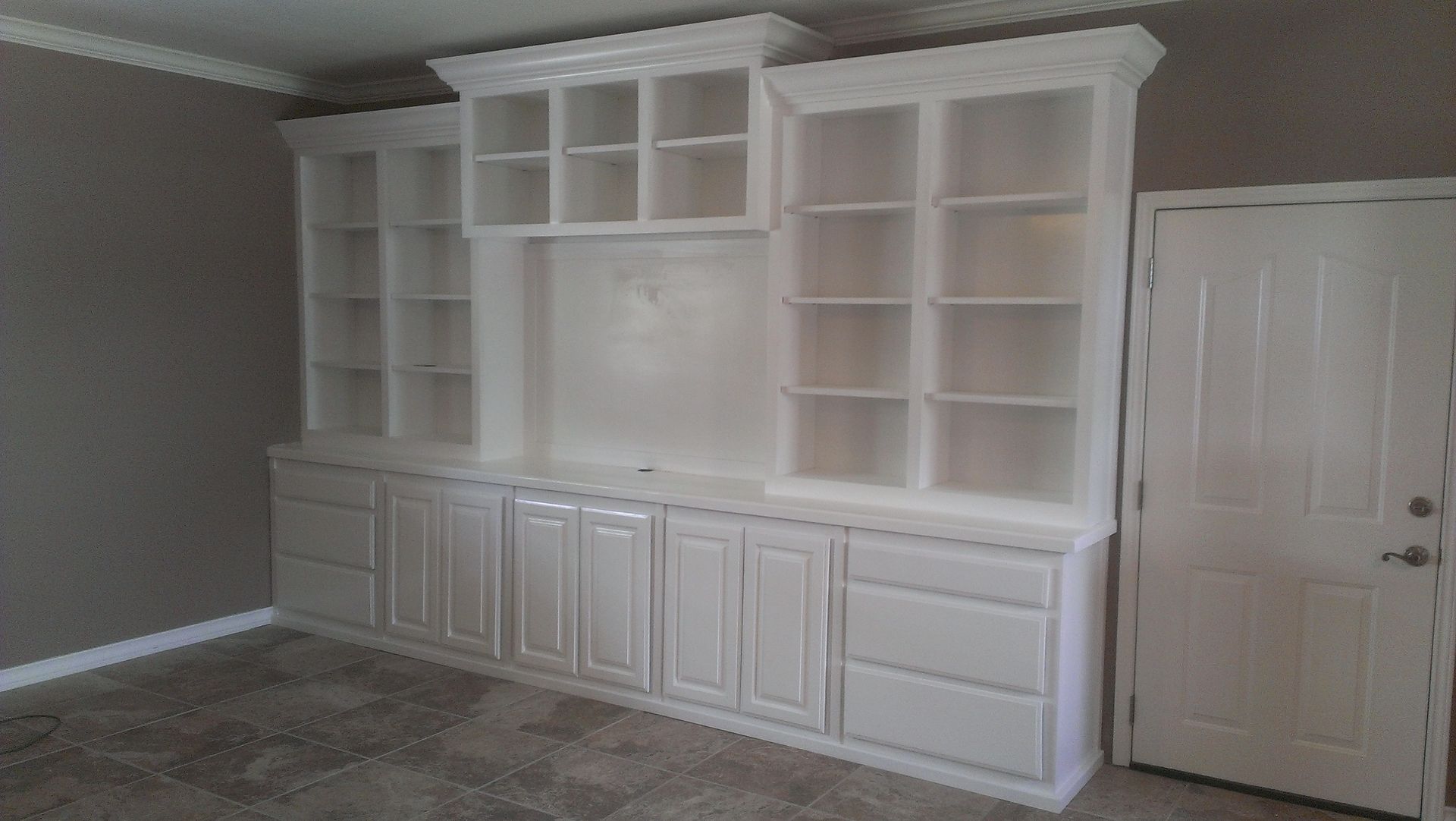 Handmade Large White Wall Unit by Top Quality