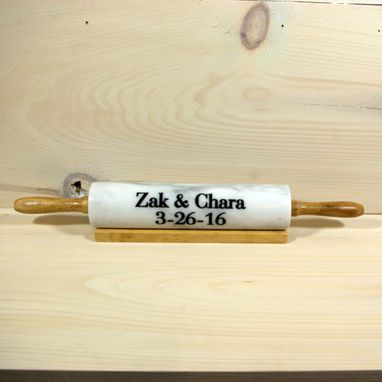 Custom Made Marble Rolling Pin - Engraved