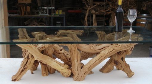 Custom Made Grapevine Coffee Table - Alionza - Made From Retired California Grapevines. 100% Recycled!