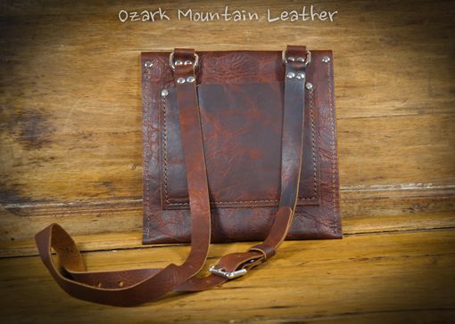 Custom Made Bison Leather Cross Body Bag