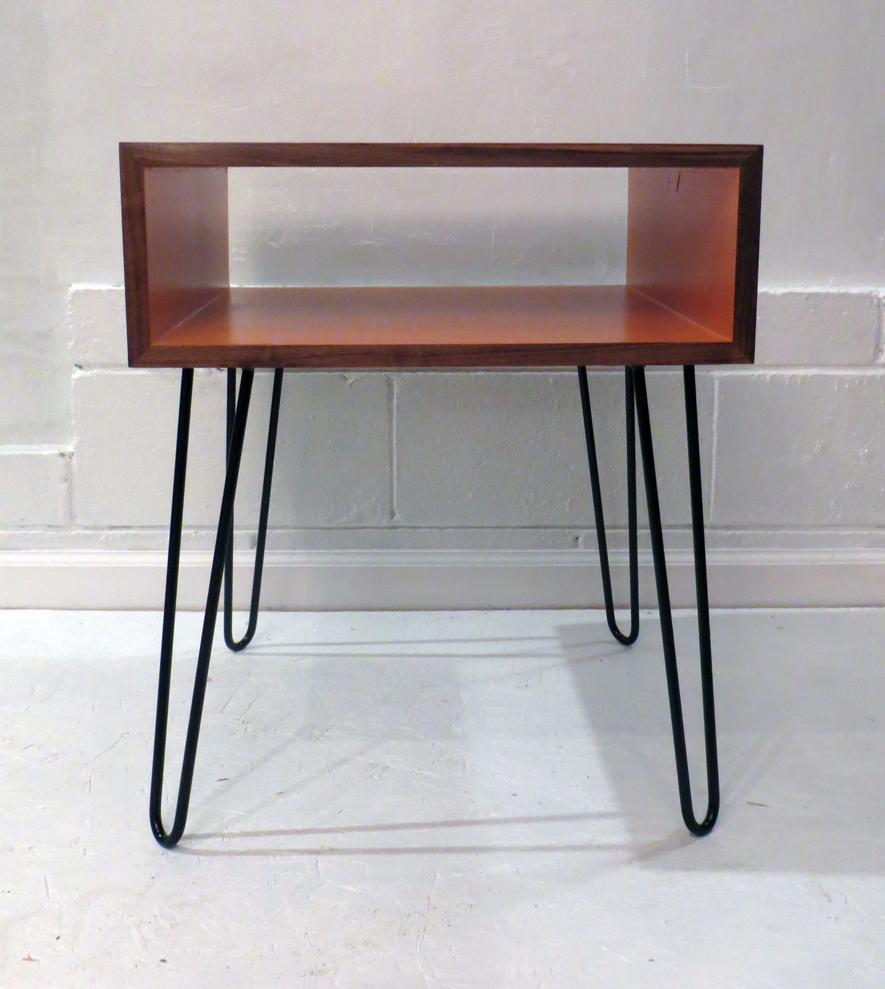 Buy Custom Made Modern Walnut Side Table, made to order from Buchanan