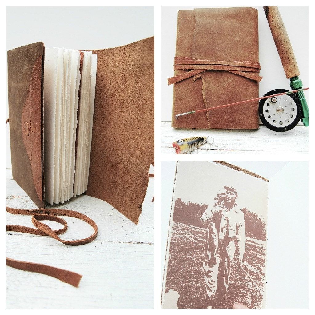 Leather Bound Sketchbook, Handmade in USA