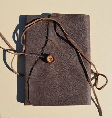 Custom Made Vintage Style Leather Notebook Sketchbook Tea Stained Lined Art Journal Diary (528)