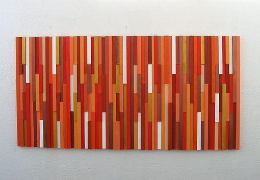 Custom Made Orange Wall Art, Abstract Art Orange, Wood Abstract Wall Art, Modern Orange Artwork