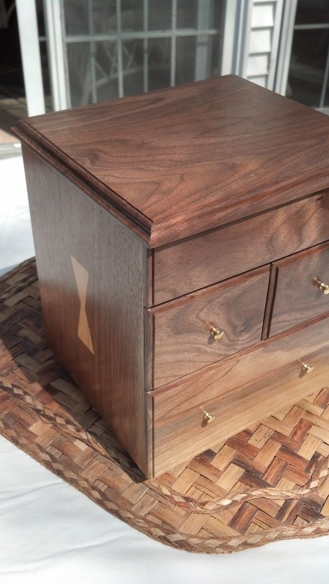Custom Made Three Drawer Jewelry Box by Rats Wood Creations