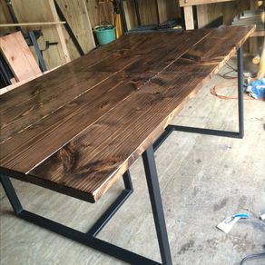 Custom Made Solid Rustic/Modern Maple Dining Table by Black Swamp ...