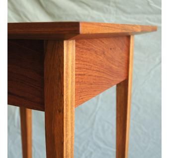 Custom Made Shaker End Tables With Granite Inlay