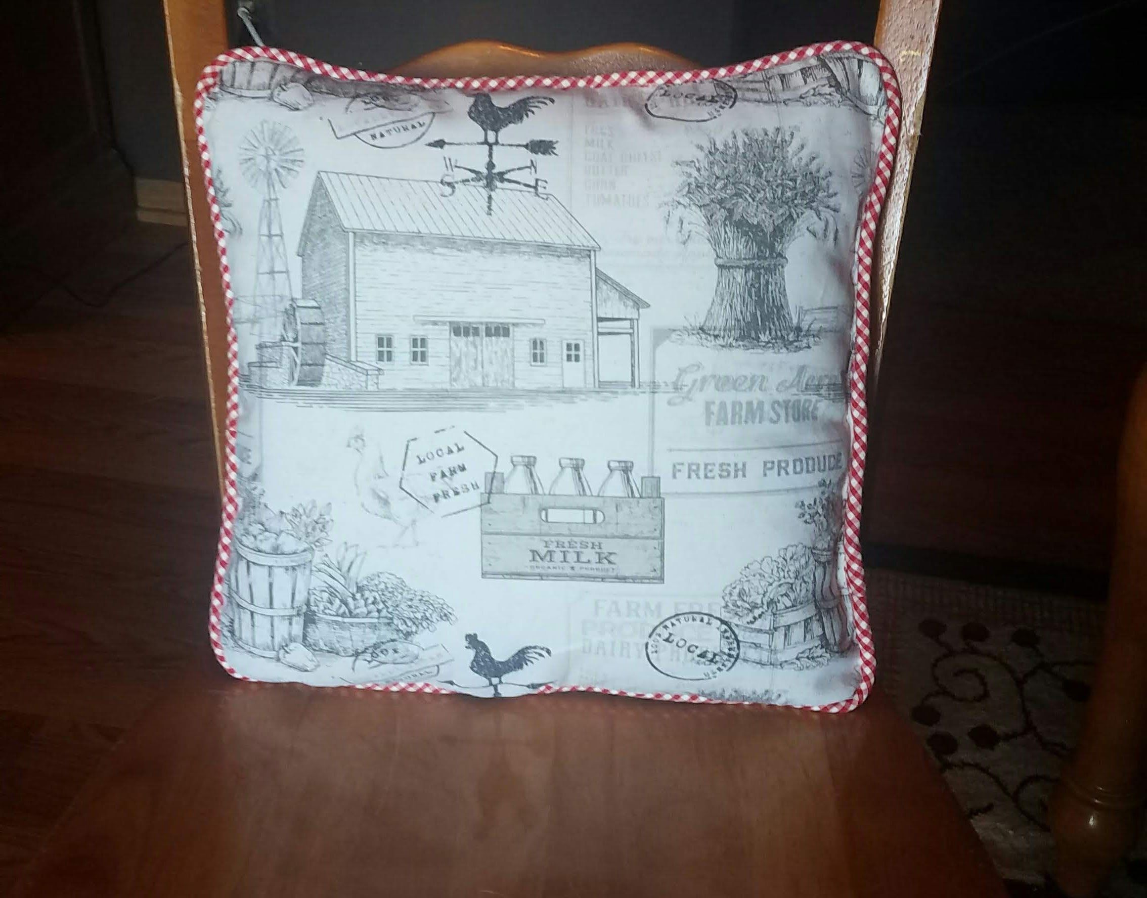 Buy A Handmade Farmhouse Country Decorative Pillow Made To Order