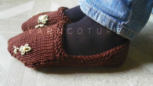 Custom Made Everyday Slippers - In Brown - Cool Absorbent Cotton
