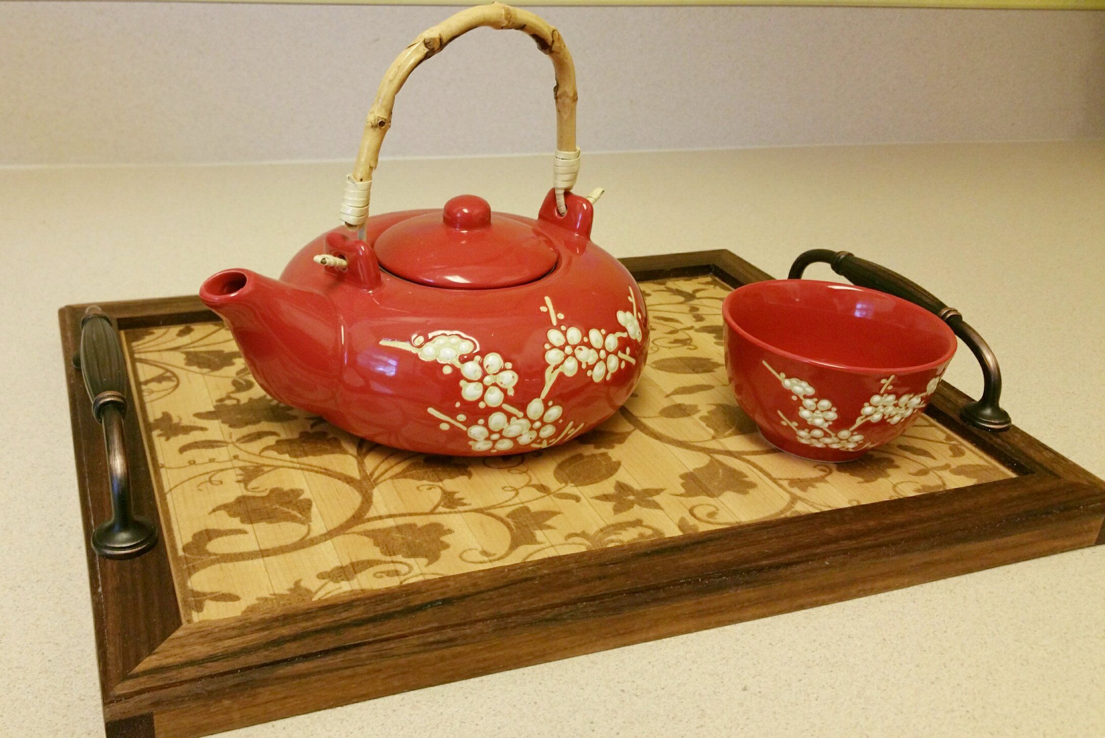 Hand Made Custom Serving Tray by Ehandcarved | CustomMade.com