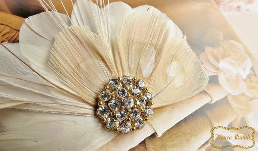 Custom Made Wedding Bridal Feather Fascinator
