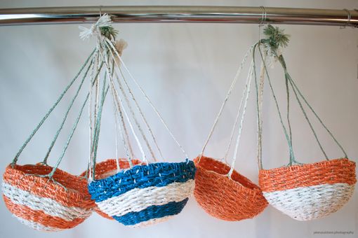 Custom Made Hanging Pot From Upcycled Plastic
