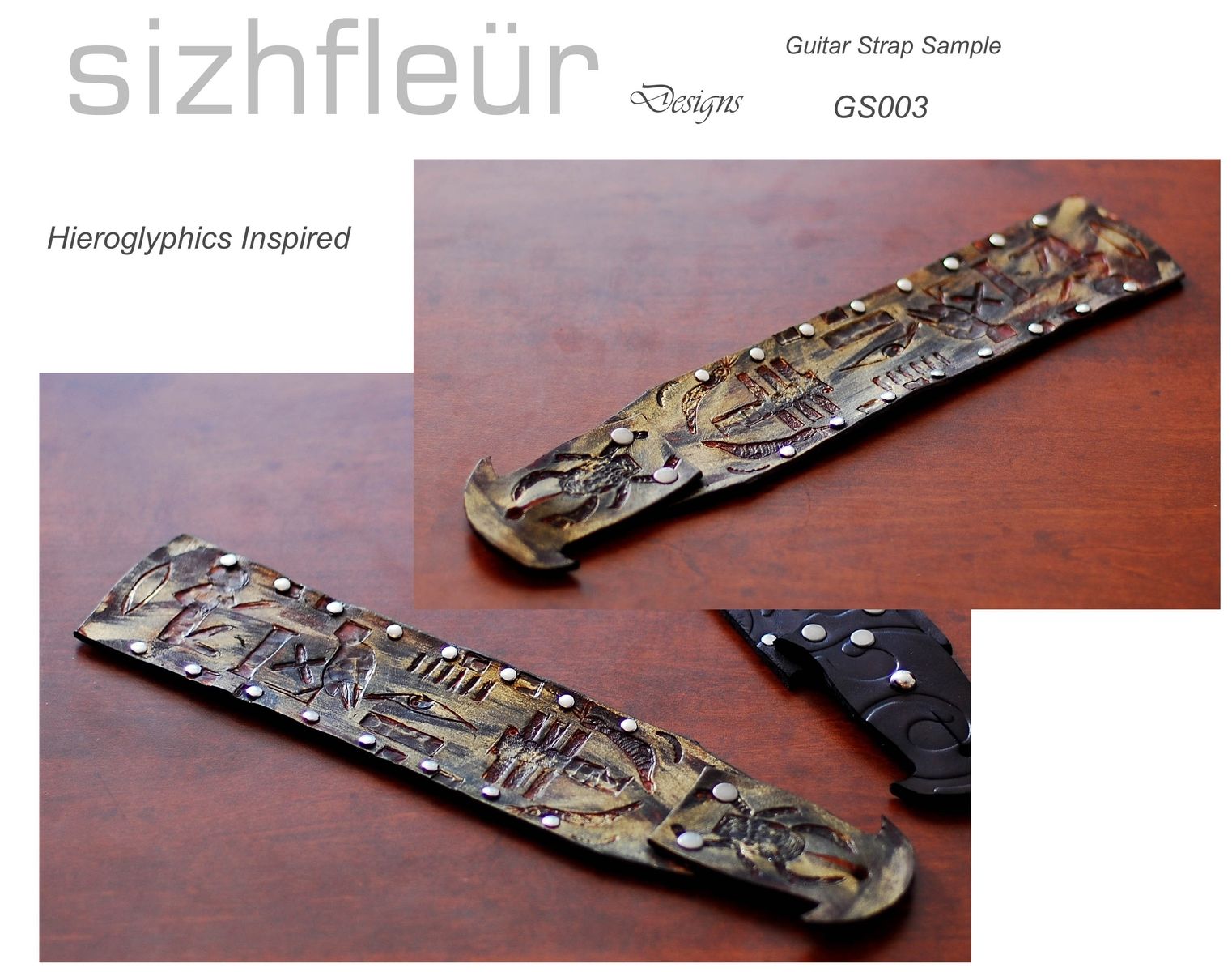 Hand Made Custom Made Leather Guitar Straps Made In The Usa by