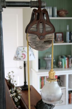 Custom Made Vintage Industrial Floor Lamp