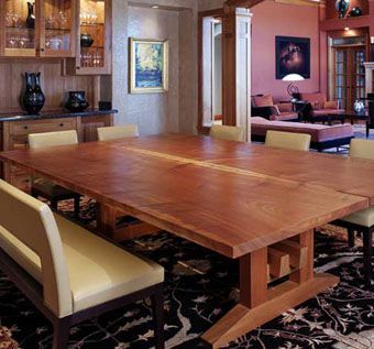 Custom Made Sapele Dining Table