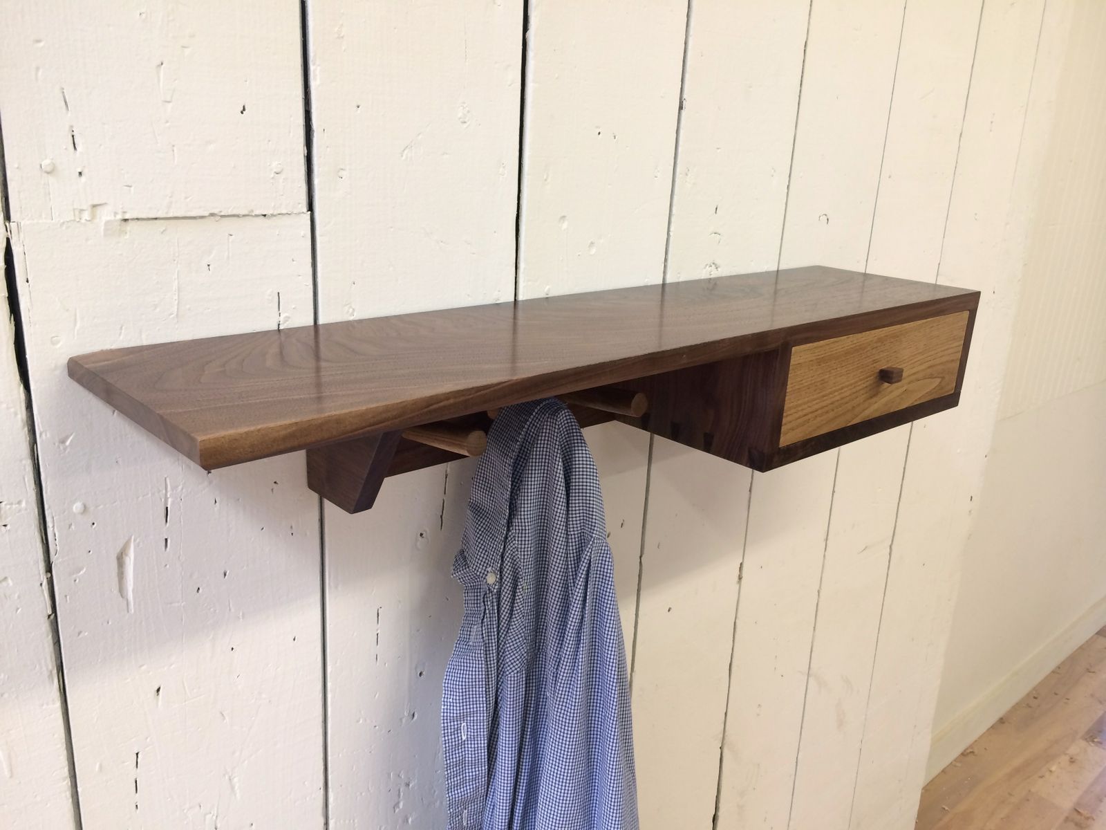 Buy Handmade Hanging Storage Shelf, made to order from A. Jaynes