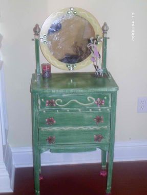 Custom Made Sale Now Childs Vanity Made From Recycled Wood And Metal Flower Legs