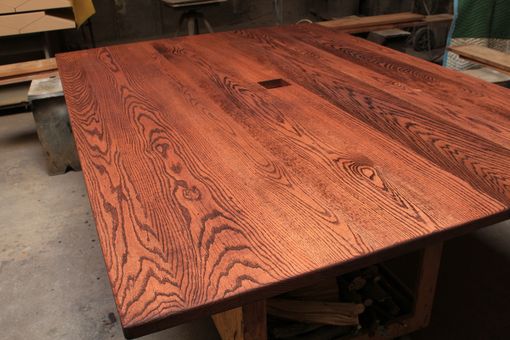 Custom Made Solid 6/4 Red Oak Rustic Confrence Table