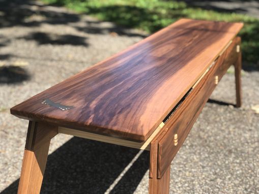 Custom Made Modern Walnut Bench