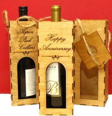 Custom Made Personalized Wine Tote