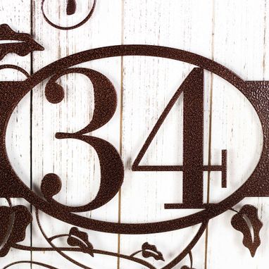 Custom Made Custom Metal House Number, House Number Metal Sign, House Numbers Sign