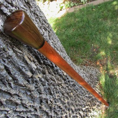 Custom Made Walking Cane/ Walking Stick - East Indian Rosewood, Ebony Accent, Brazilian Cherry
