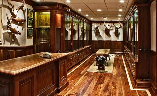 Custom Made Gun Cabinet Trophy Room