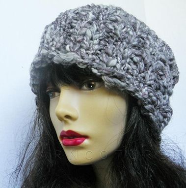 Custom Made The Buknuki Hat - Thick Knit Hat In Granite Gray