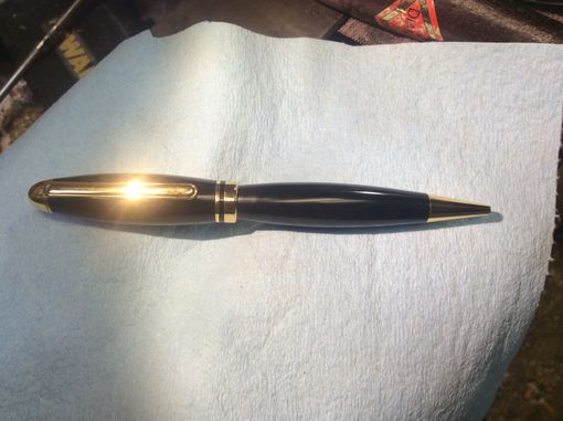 Custom Made Titanium Gold With Ebony European Style Pen