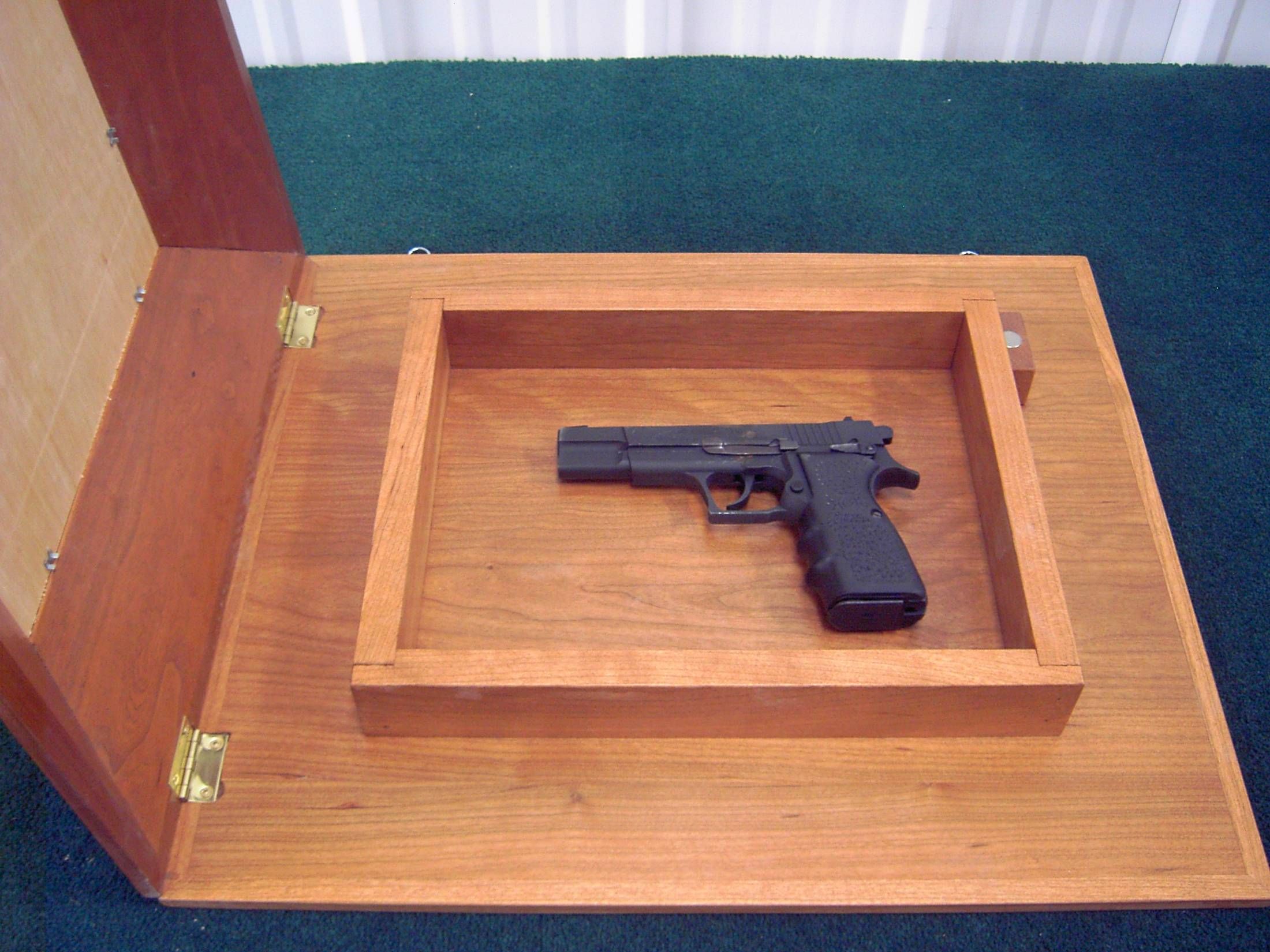Hand Made Hide A Gun/ Document Picture Frame by K. H. Gunderson