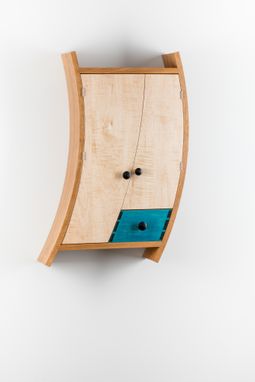 Custom Made Curved Liquor Cabinet