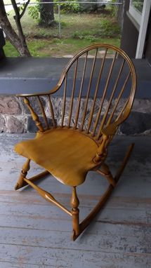 Custom Made Continuous Arm Rocking Chair
