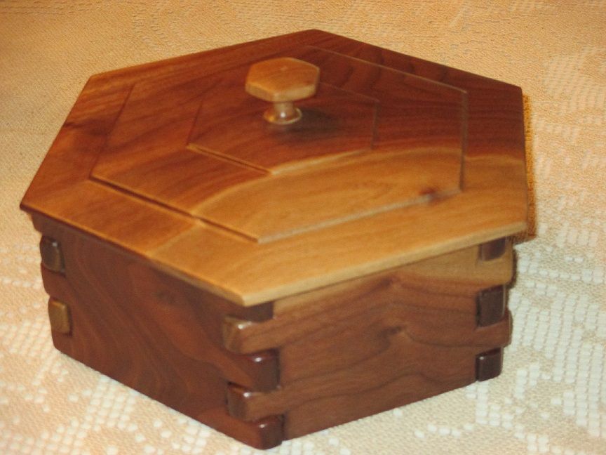 Custom Hexagon Box by Dsa Woodworking