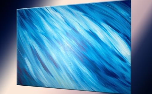 Custom Made Blue Painting By Laffertyart - Original Abstract Art Sale 22% Off