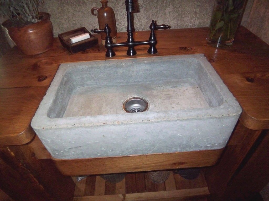Custom Made Tuscan Kitchen Prep Sink by Michael Demay Company