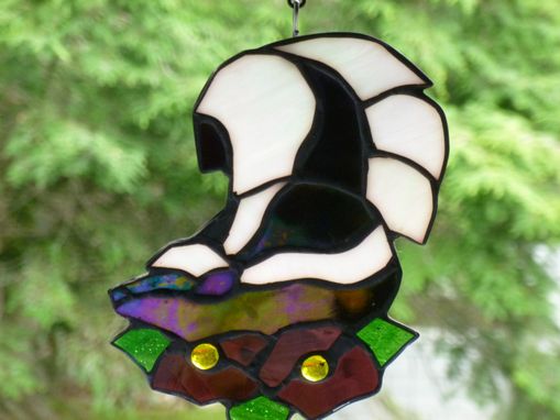 Custom Made Custom Stained Glass Skunk