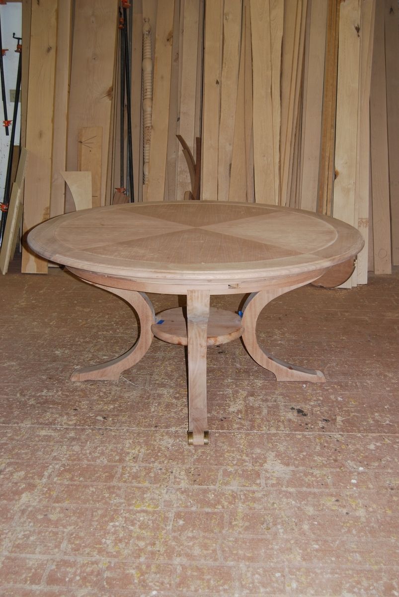 Custom Made Round Dining Table By Robert Seliger by Robert Seliger