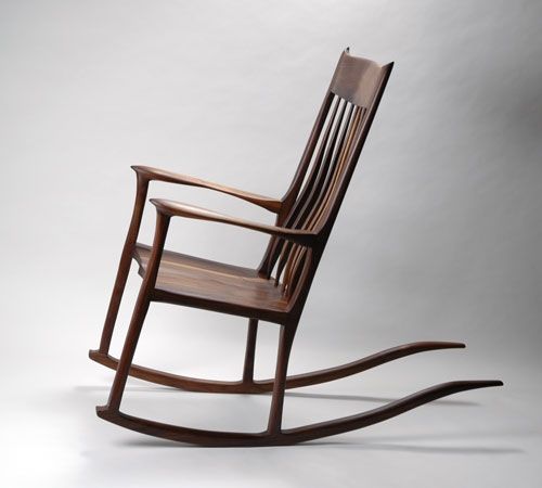 Buy Custom Made Walnut Rocking Chair, made to order from Alabama Sawyer ...